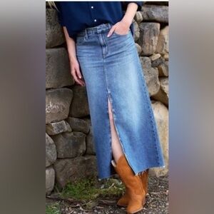 Frank & Eileen  Denim Midi maxi  Skirt Donnybrook skirt 30 waist